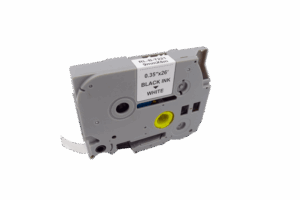 Compatible Brother TZE 221 Label Tape - BK on WH - 9mm x 8m