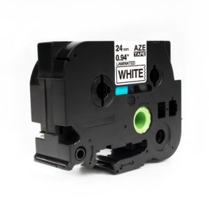 Compatible Brother TZE 251 Label Tape - BK on WH - 24mm x 8m